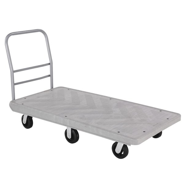 Global Industrial Structural Foam Plastic Deck Platform Truck, 60 x 30, 2500 Lb. Capacity 241438